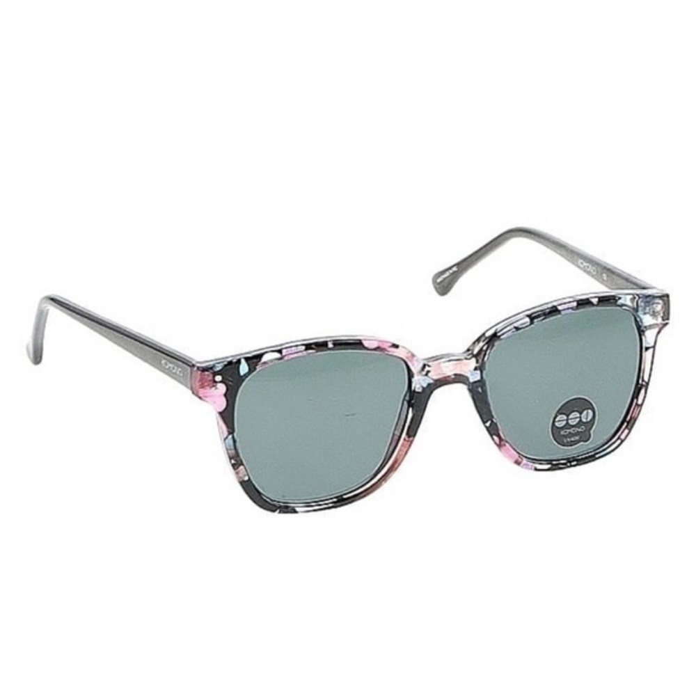 KOMONO Renee Floral Sunglasses Black Pink NEW - Picture 2 of 13